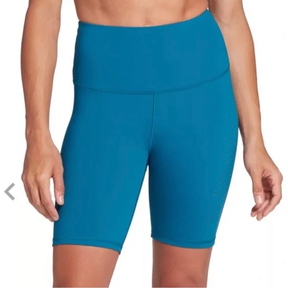 CALIA by Carrie Underwood Pants - CALIA by Carrie Underwood Ink Blue Sculpt Perforated Bike Shorts size Large EUC